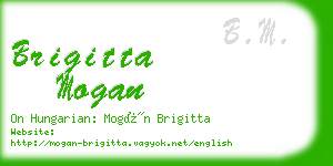 brigitta mogan business card